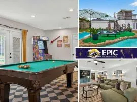 Luxury Stay Pool Firepit Game Room & BBQ