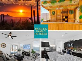 Tropical Desert Oasis Phoenix 5BR 3Bath with Outdoor Tiki Bar & BBQ, Hotel in Maricopa