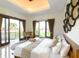 3BR Tropical Pererenan Villa with Ricefield View