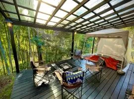 いすみ川を竹林越しに見下ろす ぐぼうiori離れHOTORI