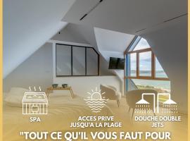 Romantic Room Sea View - Private Spa - Locquirec โรงแรมในโลกิเร็ค