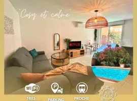 Le Ernest - Parking et Jardin privé, Climatisation et Piscine