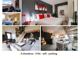 Le Duplex du Marche-centre-parking prive-balcon