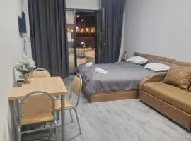 near gondolas in Gudauri