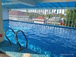 Seberang Jaya Family Pool Homestay Near Hospital 3 Bedroom Aircond 2 Bathroom & Family Room Aircond