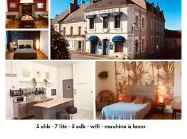 Le Lion d'Or 5 chb 14 pers wifi