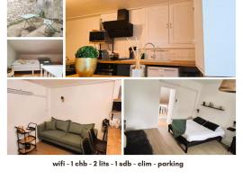 Le chaleureux 3 pers clim wifi, viešbutis mieste Déols