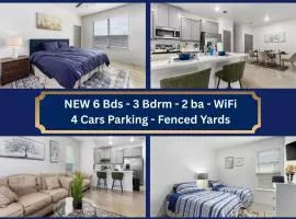 NEW 1 Story Townhome 6 BDs 5 Mile Baylor Scott & White Fenced Backyard - Professionally Managed by Stay Albatross