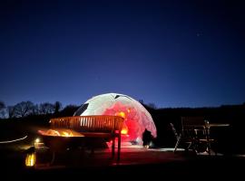 Jurassic Airstreams & Domes at Hartridge Springs Glamping，Luppitt的豪華露營地點