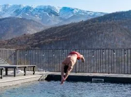 Heating pool villa with forest view, hot tube, cinema and PlayStation