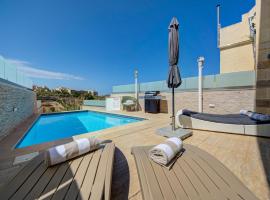 Lux Oakville - Private Pool - BBQ Area - Games Room - Valley Views, hotel in Xagħra