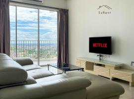 Comfy Family 3BR Condo in Taiping with Pool & Free WiFi Netflix, hotel en Taiping