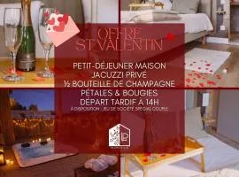 Les Gîtes de Laure - L'Eden Romantique, B&B, Spa privatif et Petit Déjeuner, Couloir de nage, 10mn Carcassonne