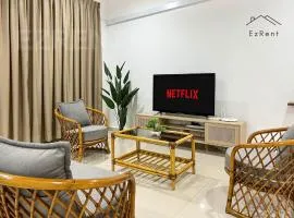 Spacious Family 4BR House near Lake Garden Zoo Taiping with Free WiFi and Netflix