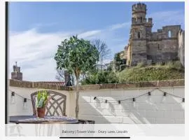 Luxe apartments with spectacular castle and cathedral views and private outdoor balconies