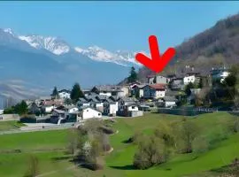 Graziosa Mansarda vista montagne