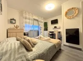Studio cosy accès plage, balcon et parking privé - FR-1-529-39