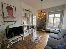 Bright studio in Lyon ideal for two people