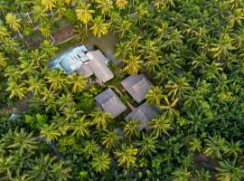 Le M&eacute;kong Vert Ecolodge, fjallask&aacute;li &iacute; Ben Tre