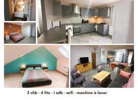 Le St Roch - appart 6-8 pers - wifi - centre ville, khách sạn ở Issoudun