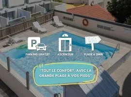 Appartement 3ch - 2-5p - Parking et Piscine gratuit
