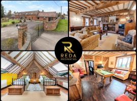Minworth에 위치한 호텔 Pritams Gate 7 Bed 4 Bath Barn Conversion with Games Room Dog friendly Near the NEC & BHX