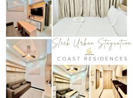 Manila में, होटल Sleek Urban Staycation-2BR with Manila Bay View near MOA, PICC, World Trade Center and US Embassy