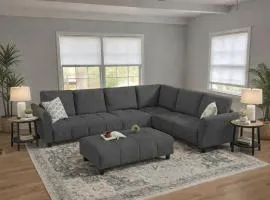 Spacious 4-bedroom bungalow in serene Atlanta with AC