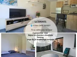 Toronto T2 climatisé avec terrasse et parking proche CNPE BUGEY