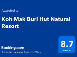 Koh Mak Buri Hut Natural Resort, khách sạn ở Koh Mak