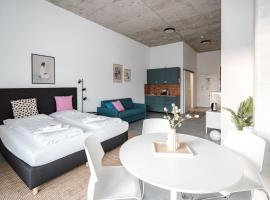 Skyrise Aparthotel Rammingen - Moderne Apartments mit Küche & Parkplatz, hotel en Bad Wörishofen