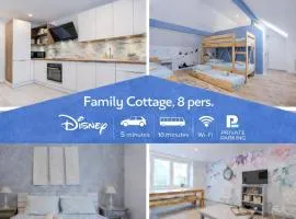 Family Cosy Cottage 3 ch 2 sdb, 5 minutes Disneyland!