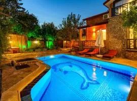 SARNIÇ - Stone Villa with Private Pool for 6 Guests in Kayaköy, Fethiye