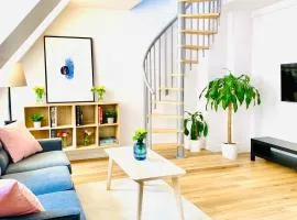 Dwupiętrowy apartament rodzinny w centrum miasta z darmowym parkingiem Pod Złotym Lwem V