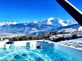 Cocon Alpin & Jacuzzi, hotel em Combloux