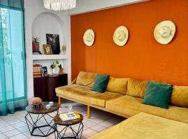 Acogedor departamento bohemio en excelente ubicacion, penginapan layan diri di Villahermosa