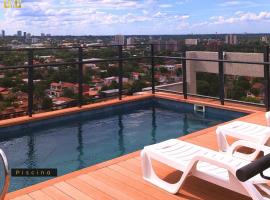 Departamento 1 dormitorio con piscina y parrilla، فندق في Fernando de la Mora