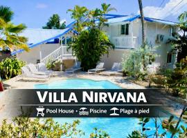 Villa Nirvana vue Mer piscine plage de Petit Havre a 200 metre