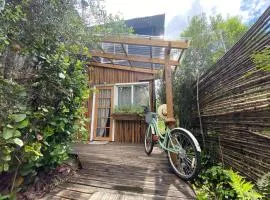 Natures Balcony Reclaimed Wood Cabin with Villarrica Volcano and Majestic Peak Views