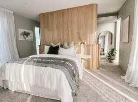 Contemporary Rural Poolhouse with Hot Tub