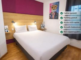 Brit H&ocirc;tel Essentiel Limoges Nord Calme, Parking gratuit, acc&egrave;s rapide A20