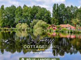 Cottage PARKS La Comtesse - Vacances nature & douceur landaise entre forêt, rivière et océan、Bélusのホテル
