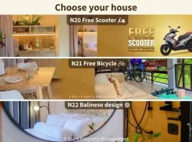 Hidden Gems - 5 min Beach, Soft Mattress, Cozy Balcony, Work & Workout zones