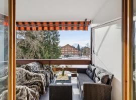 Central studio in Villars sur Ollon, Emeraude, for 3 only 100m to Bretaye ski train, hotell sihtkohas Villars-sur-Ollon