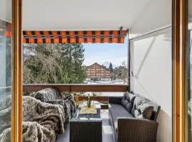 Central studio in Villars sur Ollon, Emeraude, for 3 only 100m to Bretaye ski train