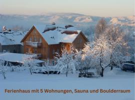 Ferienhaus Winterbergblick, Sächsische Schweiz, hotelli kohteessa Hinterhermsdorf