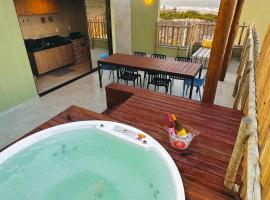 Brisa Rooftop Vistamar -Apartamento à beira mar com jacuzzi, hotel en Luís Correia