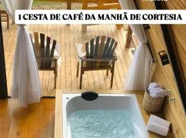 Chalé Alto do Morro 2 - conforto e vista deslumbrante