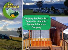 Camping San Francisco - Cabaña, Teepee & Zona de Camping, hotel a Guatavita