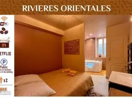 Les Rivières O'rientales Homerepublique à Cravant avec Jacuzzi